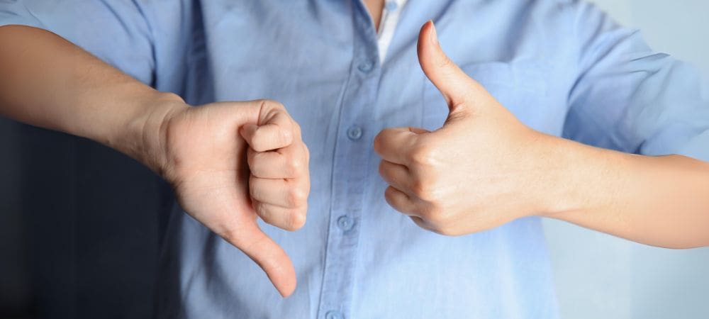 Daumen hoch oder Daumen runter?